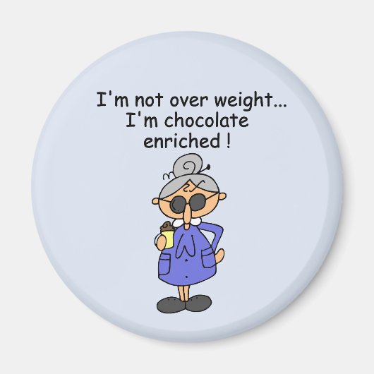 Aimant Humour enrichi par chocolat (Devant)