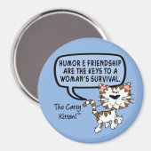 Aimant Humour et amitié sont nécessaires à la survie (Recto/Verso)