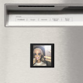 Aimant Humour foncé Poupée Fumer Selfie Parodie (In Situ (Lave-vaisselle))