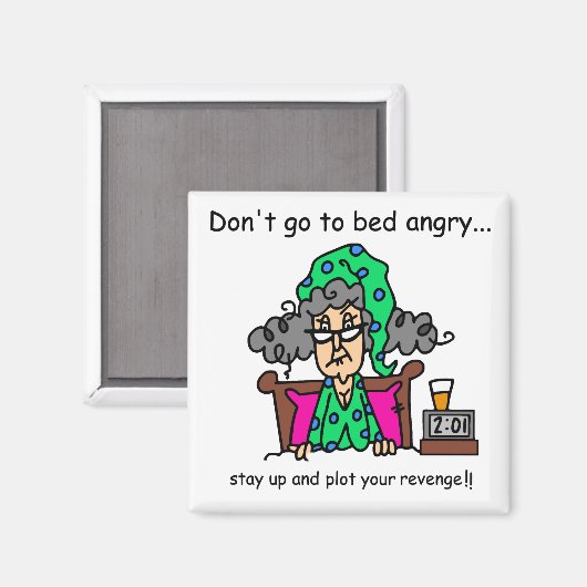 Aimant Humour heure du coucher (Recto/Verso)