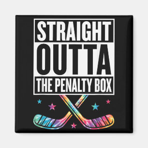 Aimant Humour Hockey sur glace directement de la cage de