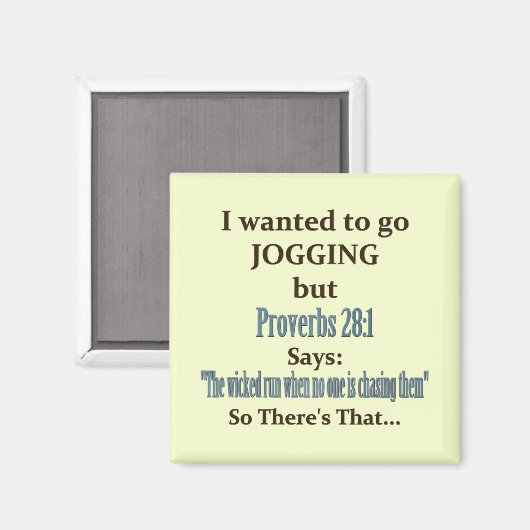 Aimant Humour Jogging (Recto/Verso)