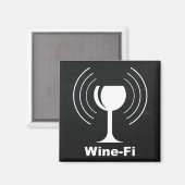 Aimant Humour Louveur de vin Wine-Fi (Recto/Verso)