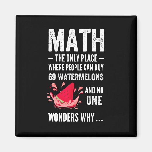 Aimant Humour mathématique (Devant)
