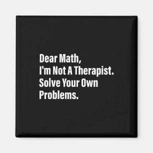 Aimant Humour Mathématique Cher Math Je ne suis pas un Th