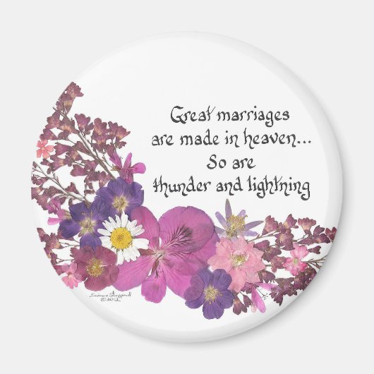 Aimant Humour matrimonial (Devant)