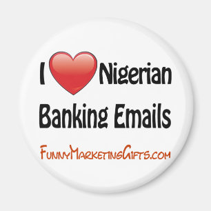 Aimant Humour nigérien d'email d'opérations bancaires