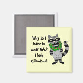 Aimant Humour Raccoon (Recto/Verso)