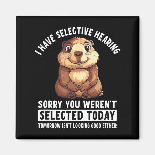 Aimant Humour sarcasme Cadeau de marmotte pour hommes et