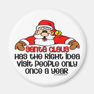 Aimant Humour social de Père Noël