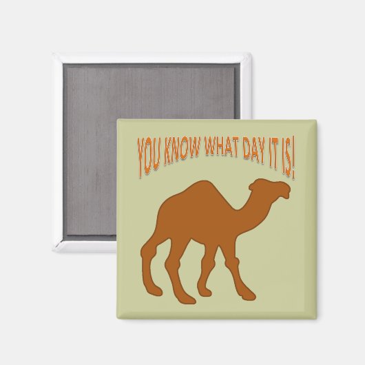 AIMANT HUMPDAY ! CAMEL JOUR HUMP VOUS SAVEZ QUEL JOUR IL  (Recto/Verso)
