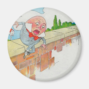 Aimant Humpty Dumpty assis sur un mur