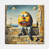 Aimant Humpty Dumpty est assis sur un mur (Devant)