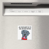 Aimant Hungry Black Labrador Food Tester (In Situ (Lave-vaisselle))