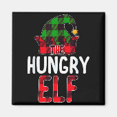 Aimant Hungry Elf Matching Family Group Christmas Party P (Devant)
