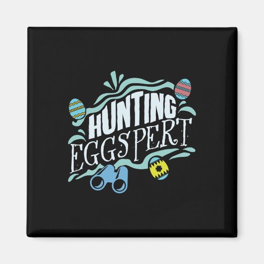 Aimant Hunting Eggspert Easter Bunny Egg  (Devant)