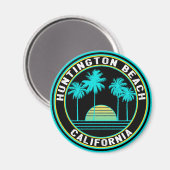 Aimant Huntington Beach California Surf Surfing (Recto/Verso)