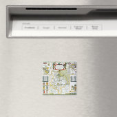 Aimant Huntington, gravée par Jodocus Hondius (In Situ (Lave-vaisselle))