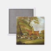 Aimant Huntsman et Hounds, 1809 (huile sur toile) (Recto/Verso)