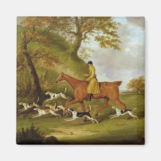 Aimant Huntsman et Hounds, 1809 (huile sur toile) (Devant)