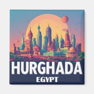 Aimant Hurghada Egypte Voyage Souvenir Pour Touristes 🗺️