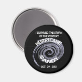 Aimant Hurricane Sandy (Recto/Verso)
