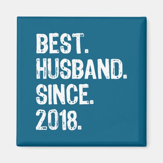 Aimant Husband Since 2018 1st Wedding Artwork (Devant)