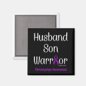 Aimant Husband Son Warrior...Fibro (Recto/Verso)