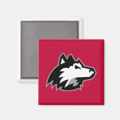 Aimant Huskies du nord de l'Illinois (Recto/Verso)