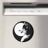 Aimant Husky Fridge Magnet Alaskan Sled Dog Magnet (In Situ (Lave-vaisselle))
