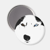 Aimant Husky Fridge Magnet Alaskan Sled Dog Magnet (Recto/Verso)