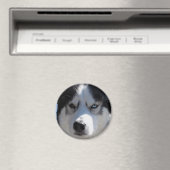 Aimant Husky Fridge Magnet Alaskan Sled Dog Magnet (In Situ (Lave-vaisselle))