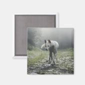 Aimant Husky Sibérien Blanc (Recto/Verso)