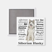 Aimant Husky Traits (Recto/Verso)