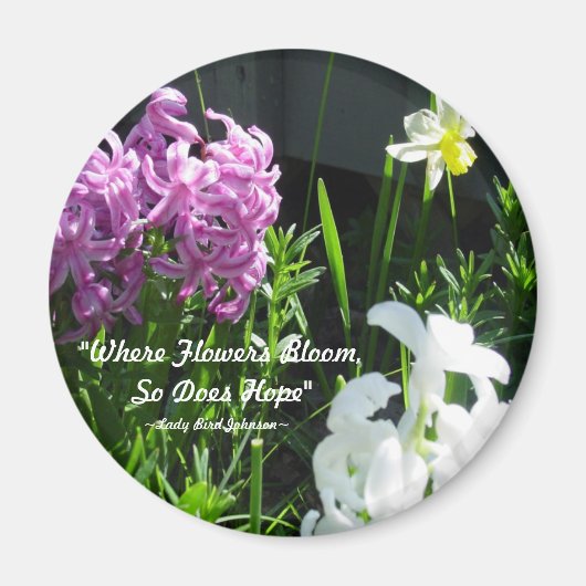 Aimant Hyacinthes et jonquille (Devant)