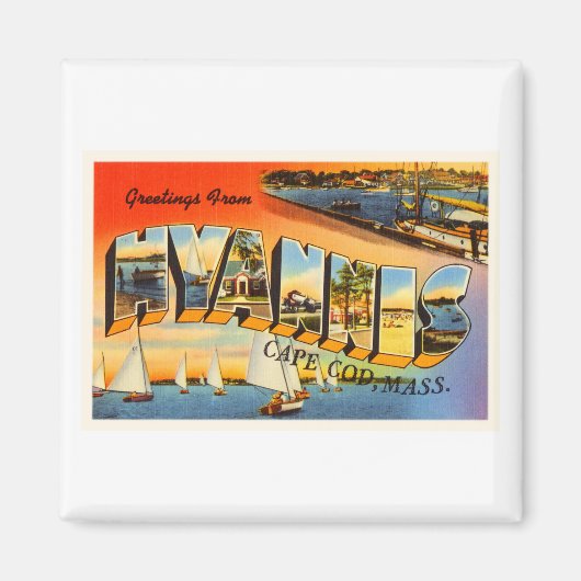 Aimant Hyannis Cape Cod Massachusetts MA Travel Souvenir (Devant)