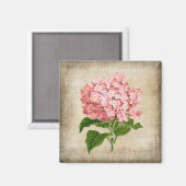 Aimant Hydrangea Rose (Recto/Verso)