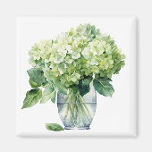 Aimant Hydrangea Vert   (Devant)