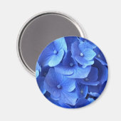 Aimant Hydrangeas bleu foncé (Recto/Verso)