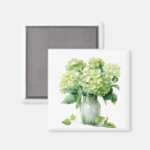 Aimant Hydrangeas Verts   (Recto/Verso)