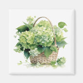 Aimant Hydrangeas Verts (Devant)