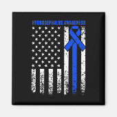 Aimant Hydrocéphalie Survivant Thérapie Guerrier de sensi (Devant)