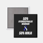 Aimant Hydrocéphalie Survivor Ninja (Recto/Verso)