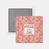 Aimant HYGGE tout le temps Cosy Rose Paisley (Recto/Verso)