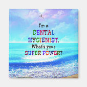 Aimant Hygiéniste dentaire, Conception colorée (Devant)