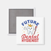 Aimant Hygiéniste dentaire future RDH (Recto/Verso)