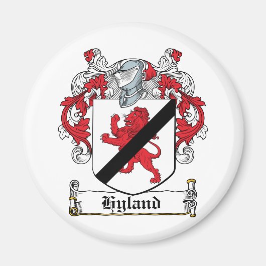 Aimant Hyland Family Crest (Devant)