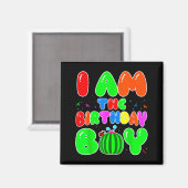 Aimant I Am The Birthday Boy Funny Watermelon Birthday Fa (Recto/Verso)