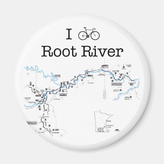 Aimant I Bike Root River (Devant)