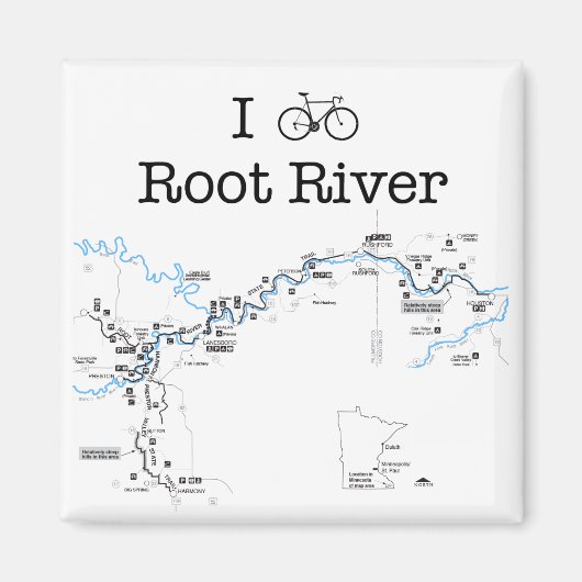 Aimant I Bike Root River (Devant)